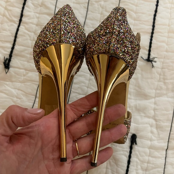 Jimmy Choo Tribe Glitter Stiletto 41 - Picture 5 of 6